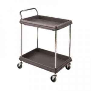 Slingsby 2 Tier Black W984xD689xH1041mm Deep Ledge Trolley 375054