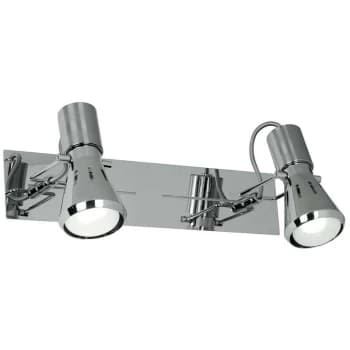 Fan Europe Lighting - Fan Europe SPOT 2 Light Twin Adjustable Spotlight Chrome 32x15x10cm