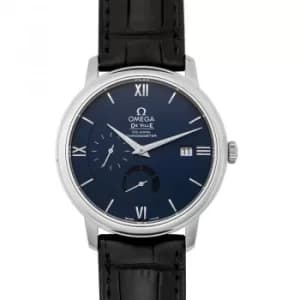 De Ville Prestige Co-Axial Power Reserve 39.5mm Automatic Blue Dial Steel Mens Watch