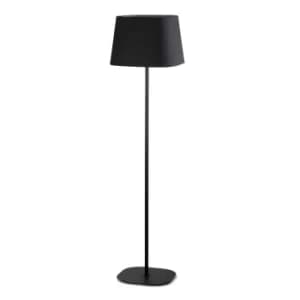Sweet 1 Light Floor Lamp Black with Shade, E27