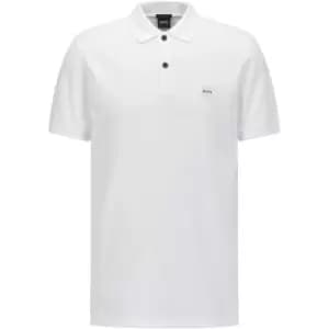 Boss Prime Short Sleeve Polo Shirt - White