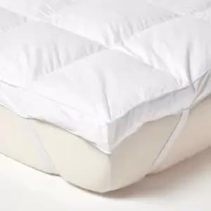 Homescapes - Goose Feather Bed Super King Size Mattress Topper