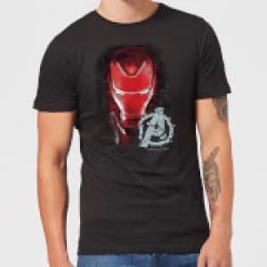 Avengers Endgame Iron Man Brushed Mens T-Shirt - Black