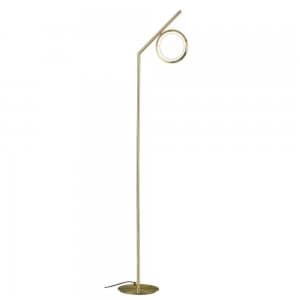 Floor Lamp, 12W LED, 3000K, 900lm, IP20, Satin Gold