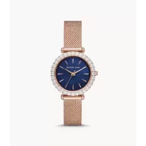 Michael Kors Womens Darci Three-Hand Rose Gold-Tone Stainless Steel Watch - Rose Gold