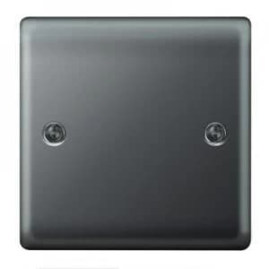 Wickes Single Raised Blanking Plate - Black Nickel