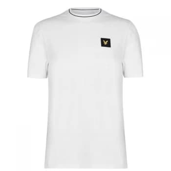 Lyle and Scott Patch Logo T-Shirt - White 626