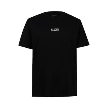 AllSaints Opposition Short Sleeve Crew - Jet Black