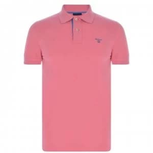 Gant Gant Short Sleeved Polo Mens - Pink Rose 613