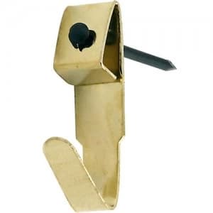 Select Hardware Picture Hooks No. 2 Single Electro Brass 15 Pack