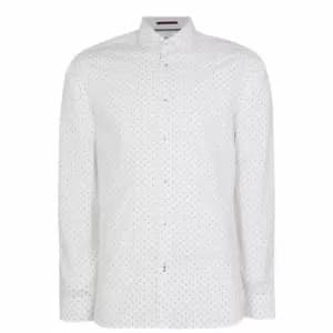 Ted Baker Long Sleeve Shirt Mens - White