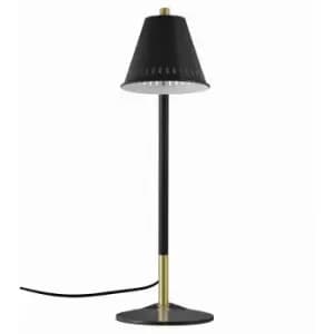 Nordlux Lighting - Nordlux Pine Table Lamp with Round Tapered Shade Black, GU10
