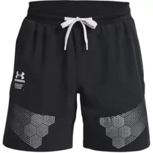 Under Armour Armour Armourprint Woven Shorts Mens - Black