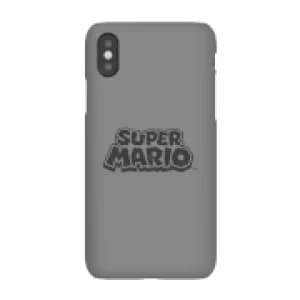 Nintendo Super Mario Distressed Logo Phone Case - iPhone X - Snap Case - Gloss