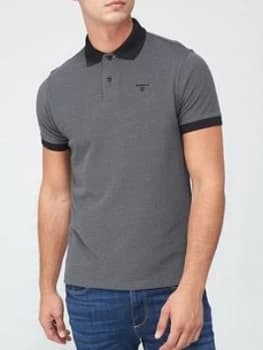 Barbour Sports Polo With Contrast Collar - Black