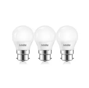 6W LED Golf Ball Bulb B22 Daylight 6500K (pack of 3)