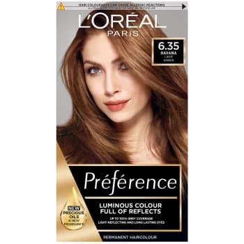 LOreal Paris Prfrence Infinia Hair Dye (Various Shades) - 6.35 Havana Golden Mahogany Light Brown