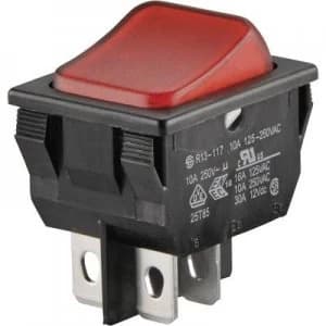 SCI Toggle switch R13 117B 01 250 V AC 10 A 1 x OffOn latch