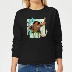 Moana Maui Womens Sweatshirt - Black