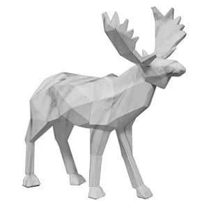 Marble Effect Figurine - Moose