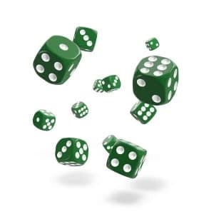 Oakie Doakie Dice D6 (Solid Green)