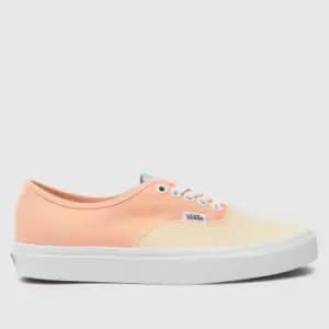 Vans Authentic Trainers In Beige Multi