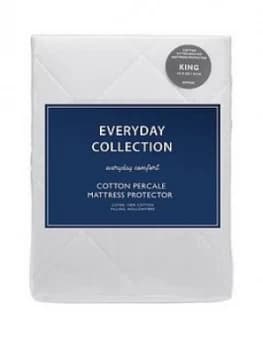 Everyday Collection Cotton Percale Quilted Mattress Protector