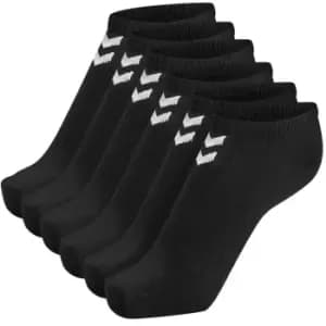 Hummel Chevron 6 Pack of Ankle Socks - Black