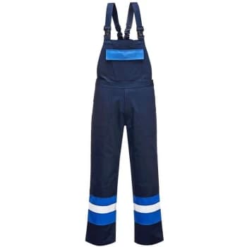 Portwest FR57NRRL - sz L Bizflame Plus Bib and Brace - Navy/Royal