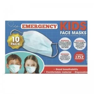 Emergency Kids Face Masks - 10 Masks