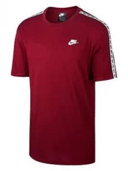 Nike Sportswear Repeat T Shirt Red Size 2XL Men