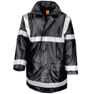 Result Mens Work-Guard Workwear Management Coat (2XL) (Black)