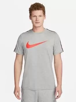 Nike NSW Repeat Swoosh Tee - Grey, Size 2XL, Men