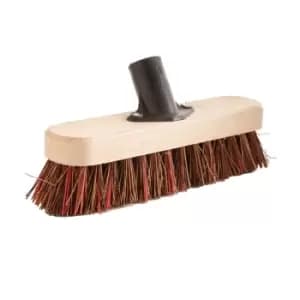 Elliott Stiff Deck Scrub with Stick, 22cm, Brown