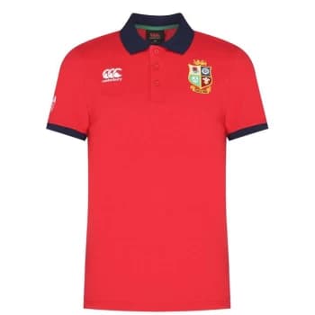 Canterbury British and Irish Lions Nations Polo Shirt Mens - Red