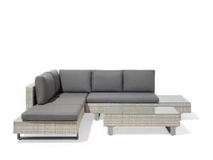 Rowlinson Vienna Lounger Set in Grey Weave