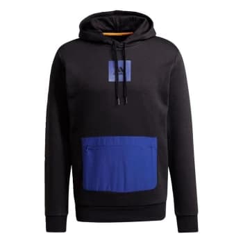 adidas Essentials Fleece Hoodie Mens - Black / Victory Blue