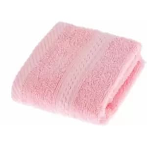 HOMESCAPES Turkish Cotton Pink Face Cloth - Pink