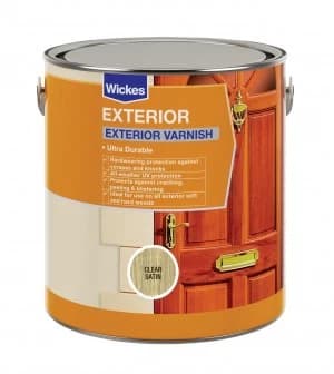 Wickes Exterior Varnish - Clear Satin 2.5L