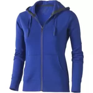 Elevate Womens/Ladies Arora Hooded Full Zip Sweater (L) (Blue)