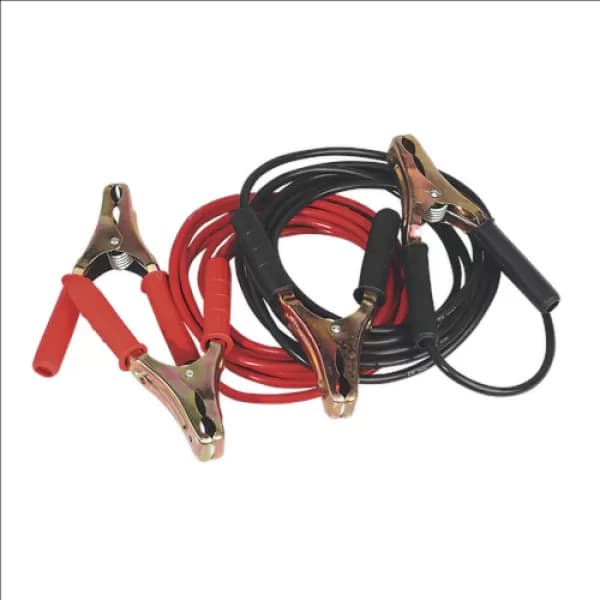 Sealey BC25/5/HD Booster Cables Heavy-Duty Clamps 25mm² x 5mtr Copper 600Amp
