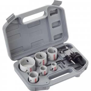 Bosch 9 Piece Plumbers HSS Bi Metal Hole Saw Set