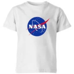 NASA Logo Insignia Kids T-Shirt - White - 11-12 Years