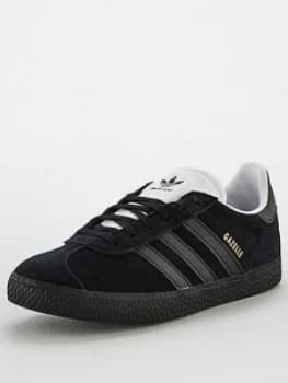 Adidas Originals Gazelle J Junior Trainer - Black