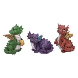 Hatchling Trio Dragonling Ornaments