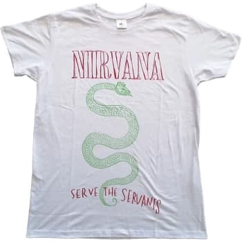 Nirvana - Serve The Servants Unisex Large T-Shirt - White