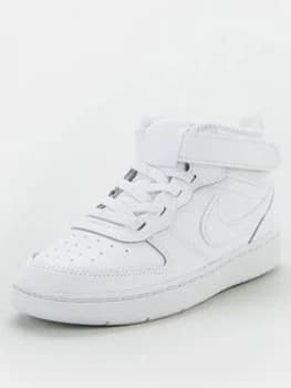 Nike Court Borough Mid 2 Infant Trainer - White