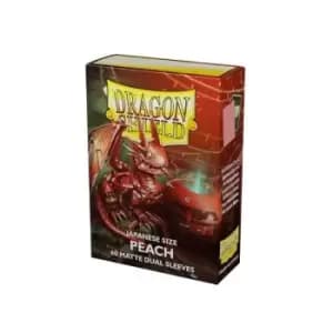 Dragon Shield Japanese Size Dual Matte - Peach - 60 Sleeves