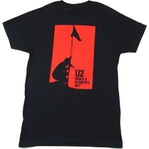 U2 - Blood Red Sky Mens X-Large T-Shirt - Black