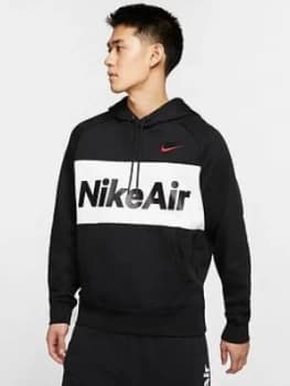 Nike Air Overhead Fleece Hoodie - Black